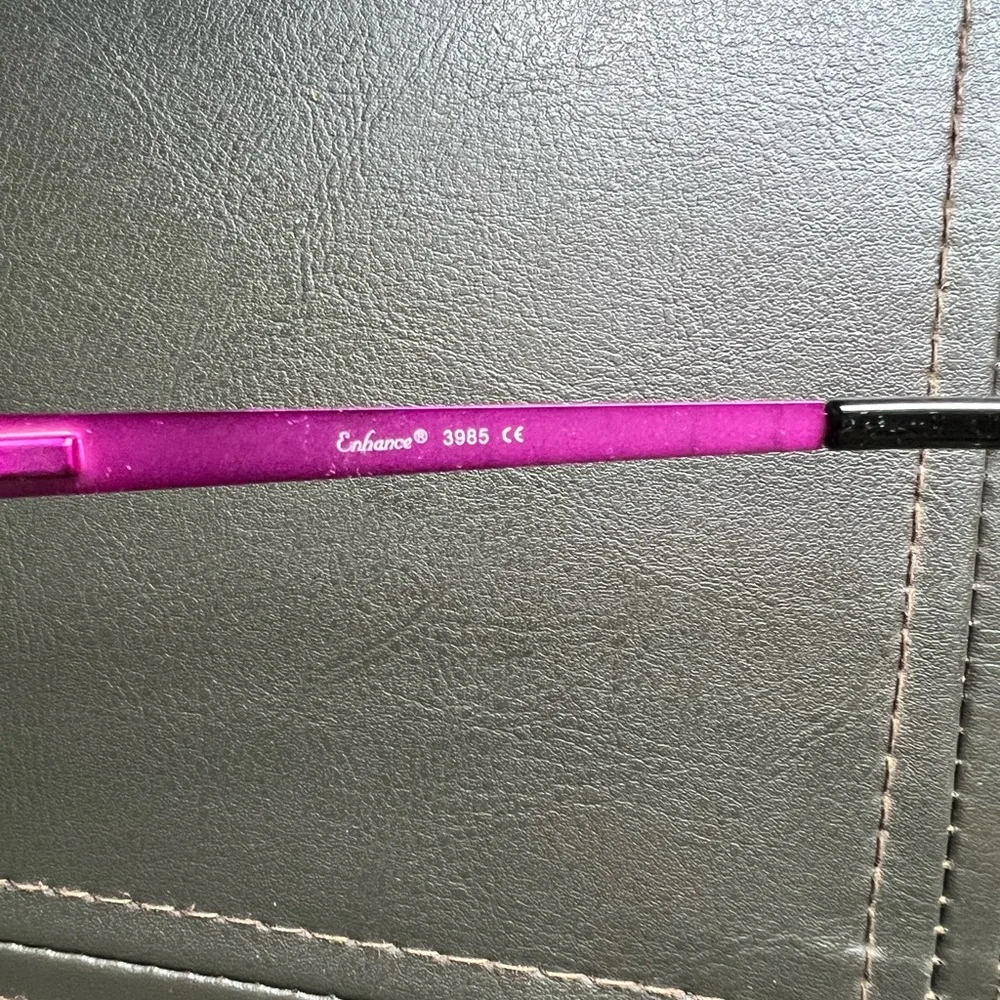 Enhance | Metal Oval Satin Fuchsia Eyeglasses Frame 3985